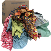 Chiffons d'essuyage, M&eacute;lange de couleurs, 10 lb Distribution Industrielle GC