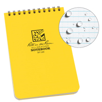 Carnet de notes de poche &agrave; spirale, Couverture souple, Jaune, 100 Pages, 4" , 6"  Distribution Industrielle GC