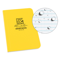 Livre m&eacute;mo, Couverture souple, Jaune, 112 Pages, 3-1/2" , 5"  Distribution Industrielle GC