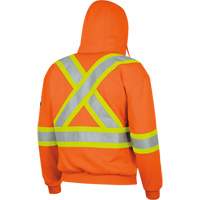 338SF Capuche &agrave; fermeture &eacute;clair ignifug&eacute;e, Hommes, T-Grand, Orange haute visibilit&eacute;, 22 cal/cm² Distribution Industrielle GC