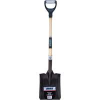Heavy-Duty Square Shovel, Hardwood, Carbon Steel Blade, D-Grip Handle, 30" Long Distribution Industrielle GC