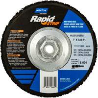 Disques &agrave; moyeu d&eacute;port&eacute; non tiss&eacute;s pour d&eacute;capage rapide Bear-Tex, 7" dia., Grain Extra grossier, Carbure de silicium Distribution Industrielle GC
