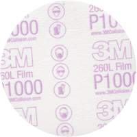 Disque de finition en pellicule Hookit, dia 5", Grain P1000, Oxyde d'aluminium Distribution Industrielle GC