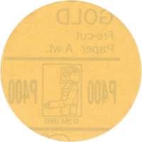 Gold Hookit Disc, 3" Dia., P400 Grit, Aluminum Oxide, C-Weight Distribution Industrielle GC