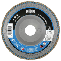 Disque &agrave; lamelles C-Trim robuste, 6" x 7/8", Type 29, Grain 40, Zirconium Distribution Industrielle GC
