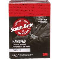 Tampons manuels Scotch-Brite 7447, Oxyde d'aluminium, 9" x 6", Grain Tr&egrave;s fin Distribution Industrielle GC