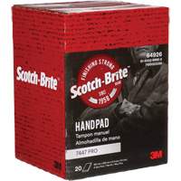Tampons manuels Scotch-Brite 7447, Oxyde d'aluminium, 9" x 6", Grain Tr&egrave;s fin Distribution Industrielle GC