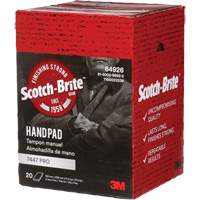 Tampons manuels Scotch-Brite 7447, Oxyde d'aluminium, 9" x 6", Grain Tr&egrave;s fin Distribution Industrielle GC