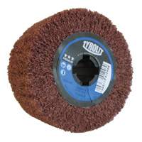 Tambour de conditionnement de surface Pro-Line, 4" dia. x 2" la, 3/4" Arbre, Grain Cors&eacute;, Oxyde d'aluminium Distribution Industrielle GC