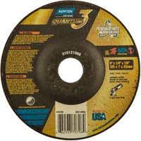 Quantum3 Grinding Wheel, 5" x 1/4", 7/8" Arbor, Ceramic, Type 27 Distribution Industrielle GC