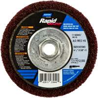 Meule abrasive non tiss&eacute;e &agrave; moyeu d&eacute;port&eacute; Rapid Blend, 4-1/2" dia., Grain 150-180, Oxyde d'aluminium Distribution Industrielle GC