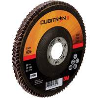 Disque &agrave; lamelles 969F Cubitron II , 5" x 7/8", Type 27, Grain 40+, C&eacute;ramique Distribution Industrielle GC
