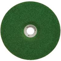 Meule &agrave; moyeu d&eacute;port&eacute; Green Corps, 7" x 1/8", Arbre 7/8", C&eacute;ramique, Type 27 Distribution Industrielle GC