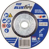 BlueFire&reg; XXL Grinding Wheel, 4-1/2" x 1/4", 5/8" Arbor, Ceramic Alumina, Type 27 Distribution Industrielle GC
