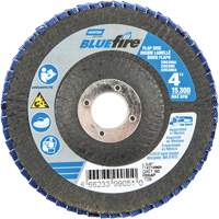 R884P BlueFire&reg; Conical Flap Disc, 4" x 5/8", Type 29, P60 Grit, Zirconia Alumina Distribution Industrielle GC