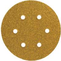 Disque de ponçage en papier autoagrippant avec aspiration Gold Reserve A296, dia 5", Grain P220/Fin, Oxyde d'aluminium, Poids C Distribution Industrielle GC