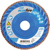 BlueFire&reg; Medium Grade Flap Disc, 4-1/2" x 7/8", Type 27, 60 Grit, Zirconia Alumina Distribution Industrielle GC