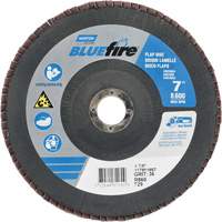 BlueFire&reg; R884P/R884V/R860 Center Mount Fiberglass Conical Flap Disc, 7" x 7/8", Type 29, P36 Grit, Zirconia Alumina Distribution Industrielle GC