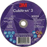 Cubitron 3 Cut-Off Wheel, 4" x 0.045", 3/8" Arbor, Type T1, Ceramic, 21000 RPM Distribution Industrielle GC