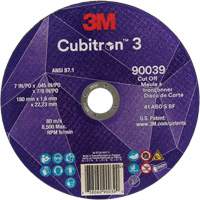 Cubitron 3 Cut-Off Wheel, 7" x 0.09", 7/8" Arbor, Type T27, Ceramic, 8500 RPM Distribution Industrielle GC