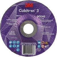 Cubitron 3 Cut-Off Wheel, 5" x 0.09", 7/8" Arbor, Type T27, Ceramic, 12250 RPM Distribution Industrielle GC