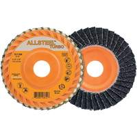 Disque &agrave; lamelles Turbo ALLSTEEL, 4-1/2" x 5/8"-11, Grain 40, Alumine de zirconium Distribution Industrielle GC