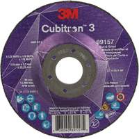 Cubitron 3 Cut and Grind Wheel, 4-1/2" x 1/8", 7/8" Arbor, Type 27, 36 Grit, Ceramic Distribution Industrielle GC