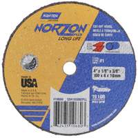 NorZon Plus SGZ CA Small Diameter Cut-Off Wheel, 4" x 1/8", 3/8" Arbor, Type 01/41, Ceramic Alumina, 19100 RPM Distribution Industrielle GC