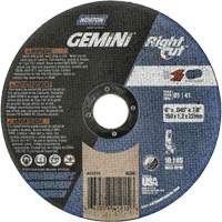 Gemini RightCut Right Angle Cut-Off Wheel, 6" x 0.045", 7/8" Arbor, Type 01/41, Aluminum Oxide, 10185 RPM Distribution Industrielle GC