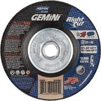 Gemini RightCut Right Angle Cut-Off Wheel, 4-1/2" x 0.045", 5/8"-11 Arbor, Type 27/42, Aluminum Oxide, 13580 RPM Distribution Industrielle GC