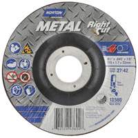 Metal RightCut Right Angle Cut-Off Wheel, 4-1/2" x 0.045", 7/8" Arbor, Type 27, Aluminum Oxide, 13580 RPM Distribution Industrielle GC