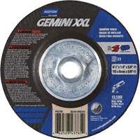 Gemini XXL Grinding Wheel, 4-1/2" x 1/4", 5/8"-11 Arbor, Aluminum Oxide, Type 27 Distribution Industrielle GC