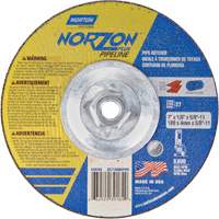 NorZon Plus SGZ Right Angle Cut-Off Wheel, 7" x 1/8", 5/8"-11 Arbor, Type 27/42, Ceramic Alumina, 8600 RPM Distribution Industrielle GC