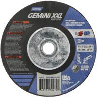Gemini XXL Grinding & Cutting Wheel, 4-1/2" x 1/8", 5/8"-11 Arbor, Type 27, Aluminum Oxide Distribution Industrielle GC