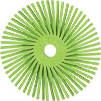 Brosse radiale en soies de pr&eacute;cision type A PN-RB Scotch-Brite , C&eacute;ramique, Grain 50+, 3" dia. Distribution Industrielle GC