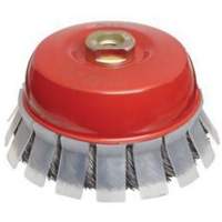 Knotted Wire Cup Brush with Protective Guard, 2-3/4" Dia. x 5/8"-11 Arbor Distribution Industrielle GC