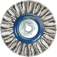 Roue compl&egrave;te de c&acirc;ble de torsion, Dia. 4", Fils 0,02", Arbre 5/8"-11, Acier inoxydable Distribution Industrielle GC