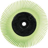 Scotch-Brite Type A Precision Radial Bristle Brush PN-RB with Adapter, Ceramic, 50+ Grit, 6" Dia. Distribution Industrielle GC