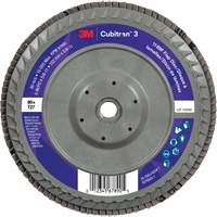 Disque &agrave; lamelles plate 1169F Cubitron 3 &agrave; changement rapide, 6" x 5/8"-11, Type T27, Grain 80+, C&eacute;ramique Distribution Industrielle GC