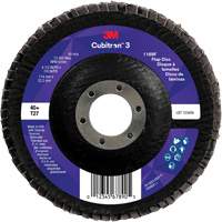 Disque &agrave; lamelles plate 1169F Cubitron 3, 4-1/2" x 7/8", Type T27, Grain 40+, C&eacute;ramique Distribution Industrielle GC