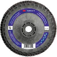 Disque &agrave; lamelles conique 1169F Cubitron 3 &agrave; changement rapide, 5" x 5/8"-11, Type T29, Grain 40+, C&eacute;ramique Distribution Industrielle GC