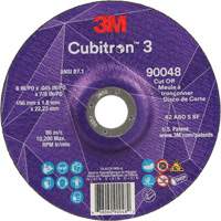 Cubitron 60+ Grit 3 Cut-Off Wheel, 6" x 0.045", 7/8" Arbor, Type T27, Ceramic, 10200 RPM Distribution Industrielle GC