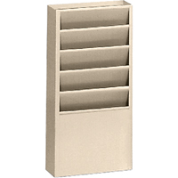 Pr&eacute;sentoirs, Stationnaire, 5 fentes, Acier, 9-3/4" la x 4-1/8" p x 21" h Distribution Industrielle GC