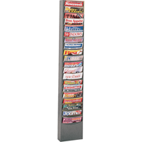 Pr&eacute;sentoirs, Stationnaire, 20 fentes, Acier, 13-1/8" la x 4-1/8" p x 58-1/2" h Distribution Industrielle GC