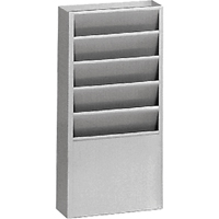 Pr&eacute;sentoirs, Stationnaire, 5 fentes, Acier, 9-3/4" la x 4-1/8" p x 21" h Distribution Industrielle GC