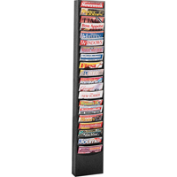 Pr&eacute;sentoirs, Stationnaire, 20 fentes, Acier, 13-1/8" la x 4-1/8" p x 58 1/2" h Distribution Industrielle GC