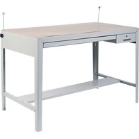 Base pour table &agrave; dessin de pr&eacute;cision, 56-3/8" la x Gris Distribution Industrielle GC