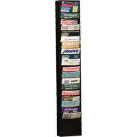 Pr&eacute;sentoirs, Stationnaire, 20 fentes, Acier, 9-3/4" la x 4-1/8" p x 58" h Distribution Industrielle GC