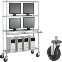 Trousse de roulettes de 5" en caoutchouc Distribution Industrielle GC