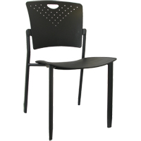MaxX StaxX Stackable Chairs, Polypropylene, 17-1/4" High, 275 lbs. Capacity, Black Distribution Industrielle GC